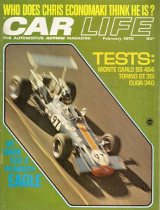 CAR LIFE 1970 FEB - SS454, 340 CUDA & TORINO GT TESTED,EAGLE, USAC,240Z,POSEY
